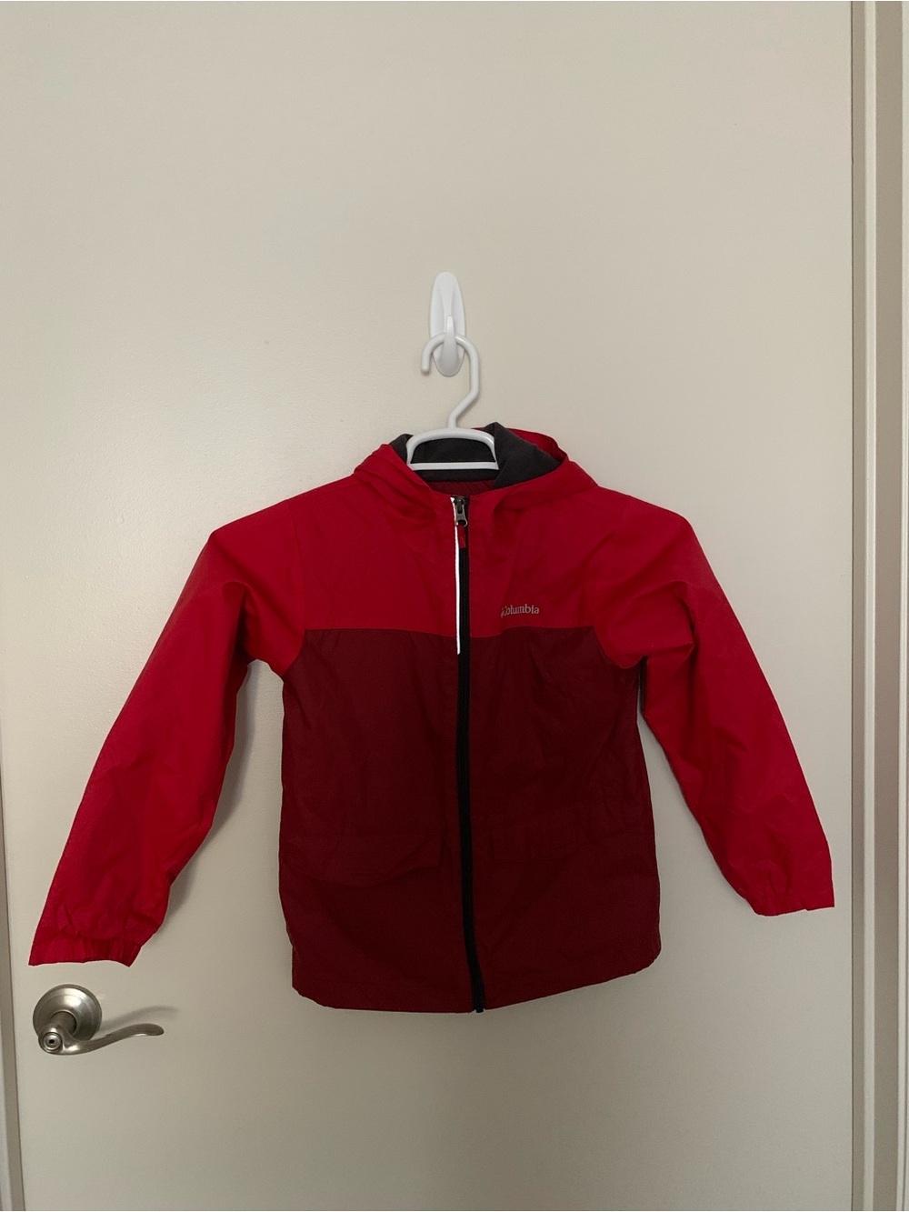 Columbia Kids Two-Tone Red Hooded Jacket